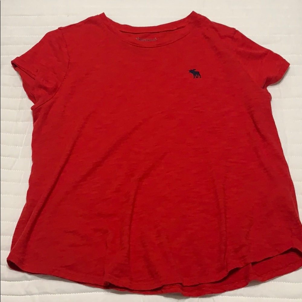 Red Abercrombie kids shirt